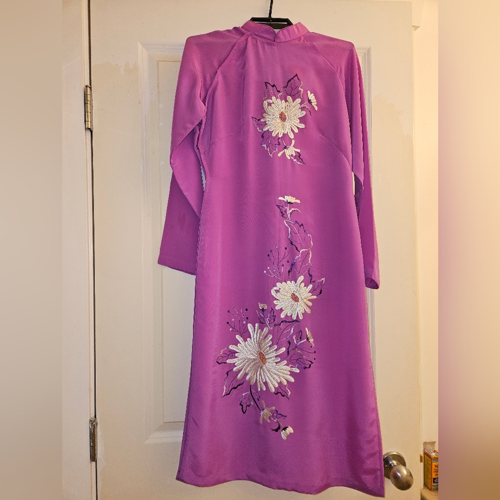 Vietamese Ao Dai Floral Tunic